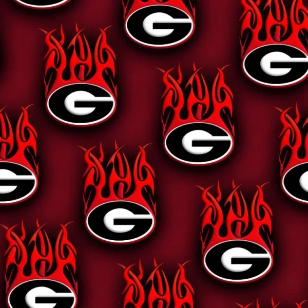 University of Georgia on Fire Red