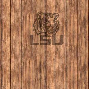 Louisiana State University Tigers on Wood 11×16