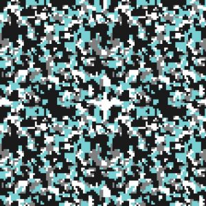 Digital Teal & Gray Camouflage Digital Teal & Gray Camouflage