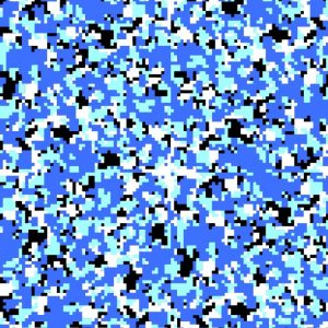 Digital Blue and Cyan Camouflage Digital Blue and Cyan Camouflage
