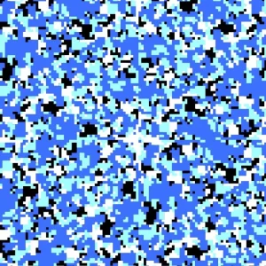 Digital Blue and Cyan Camouflage