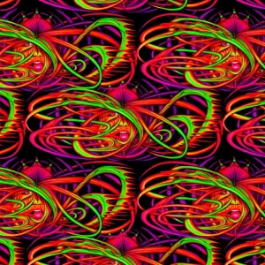 Neon Trippy Face