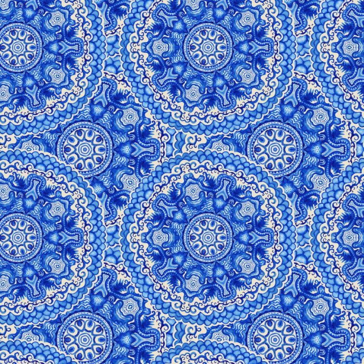 Flow Blue China 23 Pattern Crew