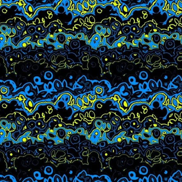 Blue Graffiti Wave