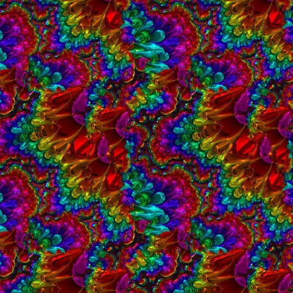 Chrome Fractal Rainbow