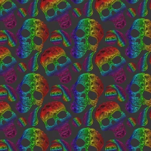 Paisley Skulls 24