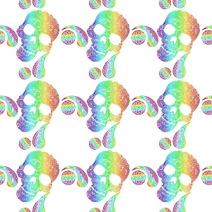 Paisley Skulls 21