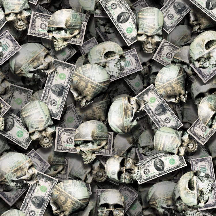 Money Skulls 23 Pattern Crew