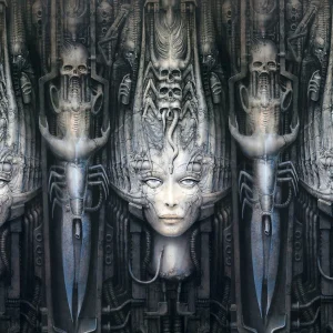 Giger Face Wall XVII