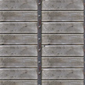 Weathered Wood with Iron Strap