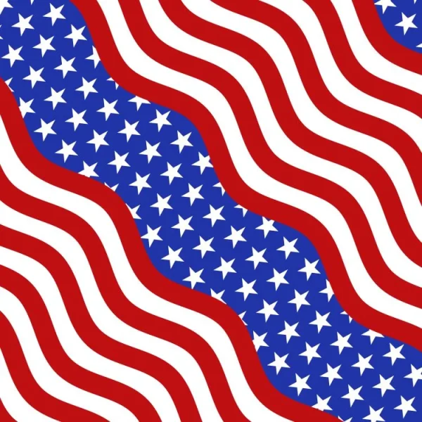 Wavy US Stripes 23