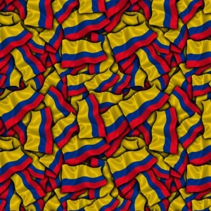 Columbian Waving Flag