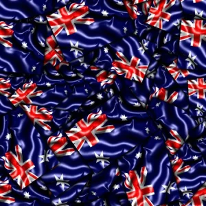 Australia Waving Flag