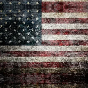 American Flag Grunge