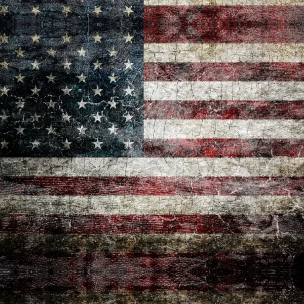 American Flag Grunge