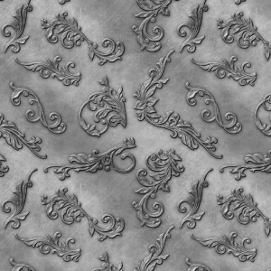 Embossed Metal Scrollwork