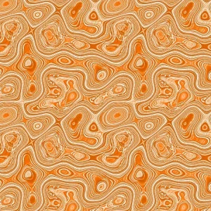 Damascus Steel 26 Orange