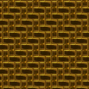 Gold Herringbone