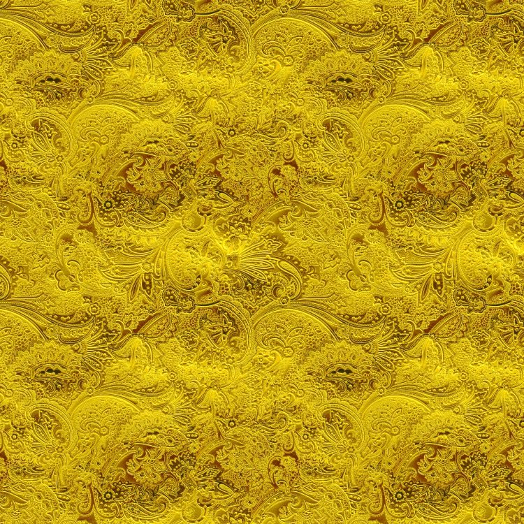 Engraved Gold Plate Pattern Crew