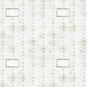 Riveted White Aluminum Patches