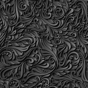 Black Paper Flowers