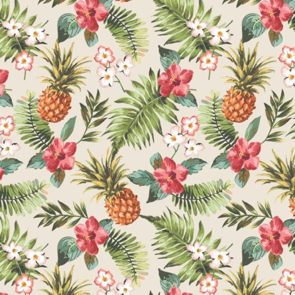 Vintage Pineapple Pattern Crew