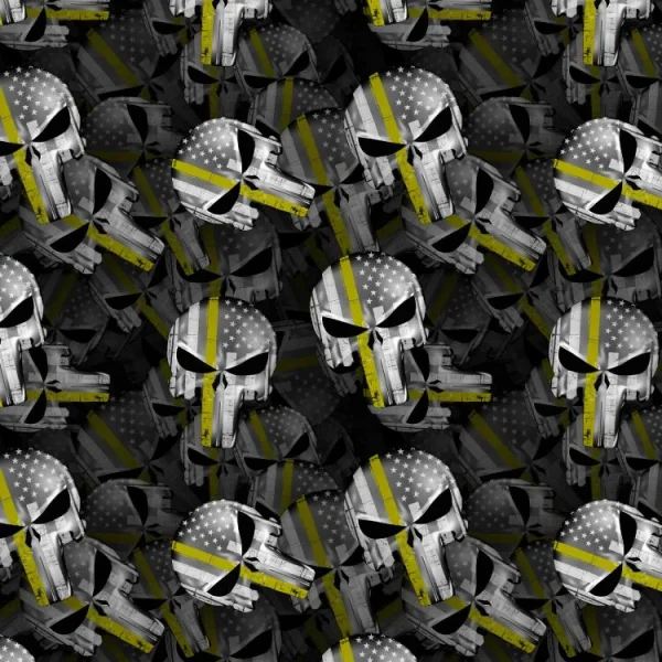 Punisher Yellow Thin Line
