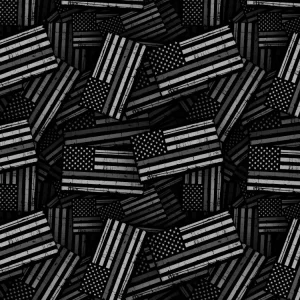 Thin Silver Line Flag