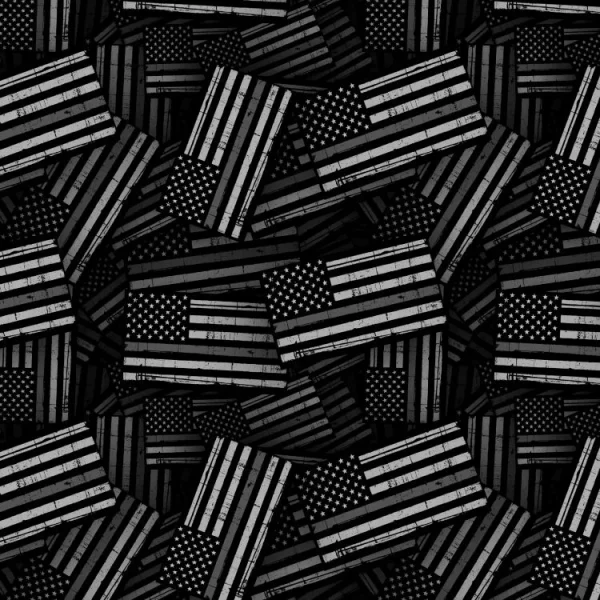 Thin Silver Line Flag