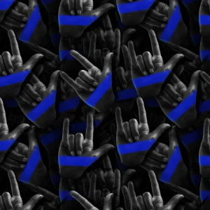 Thin Blue Line Love Sign 23