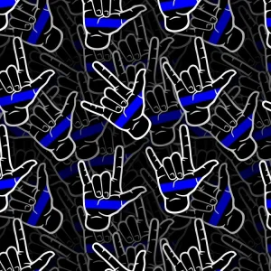 Thin Blue Line Love Sign 22