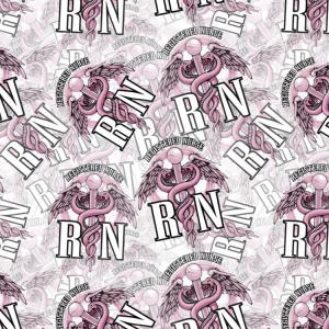 Pink Caduceus RN