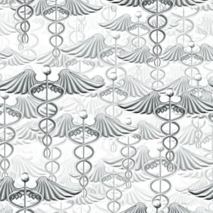 Silver Caduceus 24