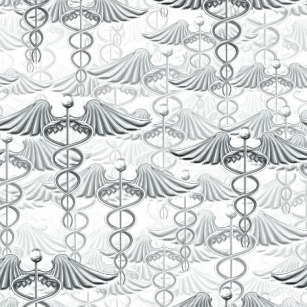 Silver Caduceus 24
