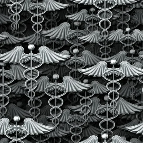 Silver Caduceus 23