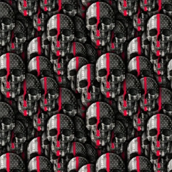 Thin Red Line Skull 22