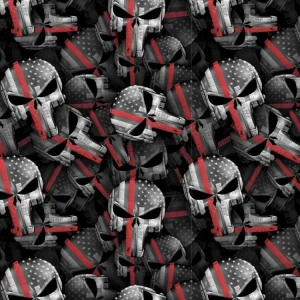 Punisher Thin Red Line Flag