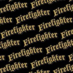 Firefighter Engine Turned Gold 23