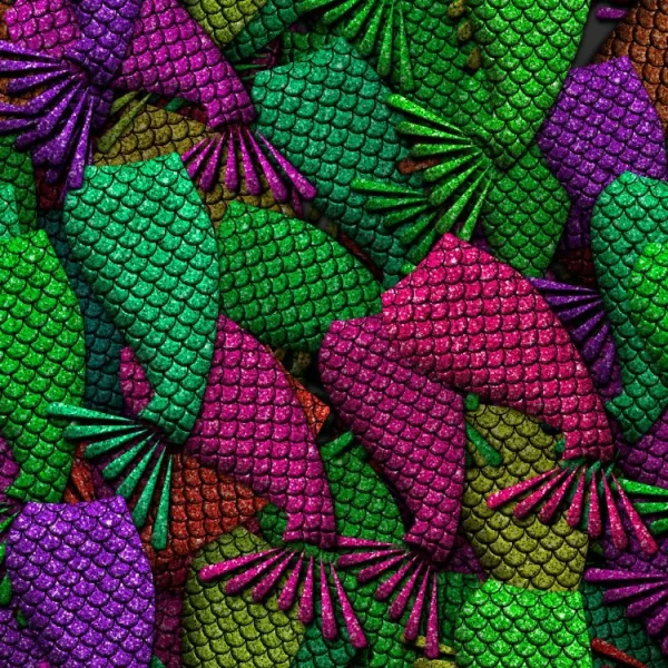 Mermaid Glitter Tails 24