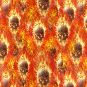 Flaming Vampire Skulls 22
