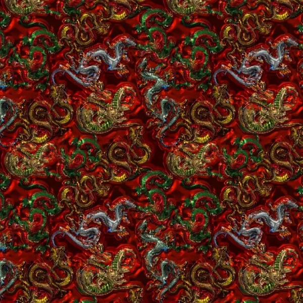 Embossed Chinese Dragons