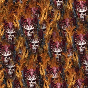 Dragon Skull 23 on Fire