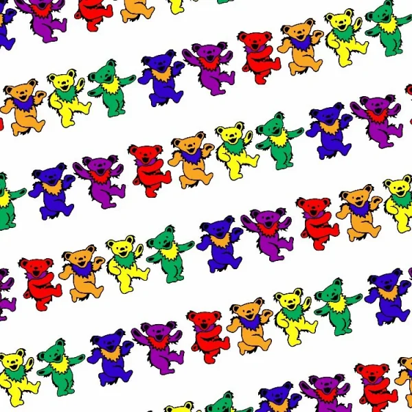A colorful pattern of Jerry Bears 20.