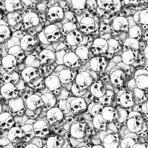 Hand Drawn Skulls Study 22