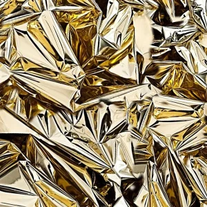 Crumpled Gold Paper 23