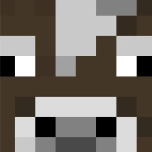 Minecraft Cow Head