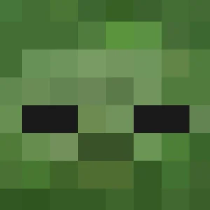 Minecraft Zombie Head