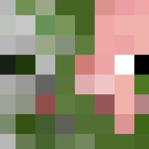 Minecraft Zombie Pigman Head