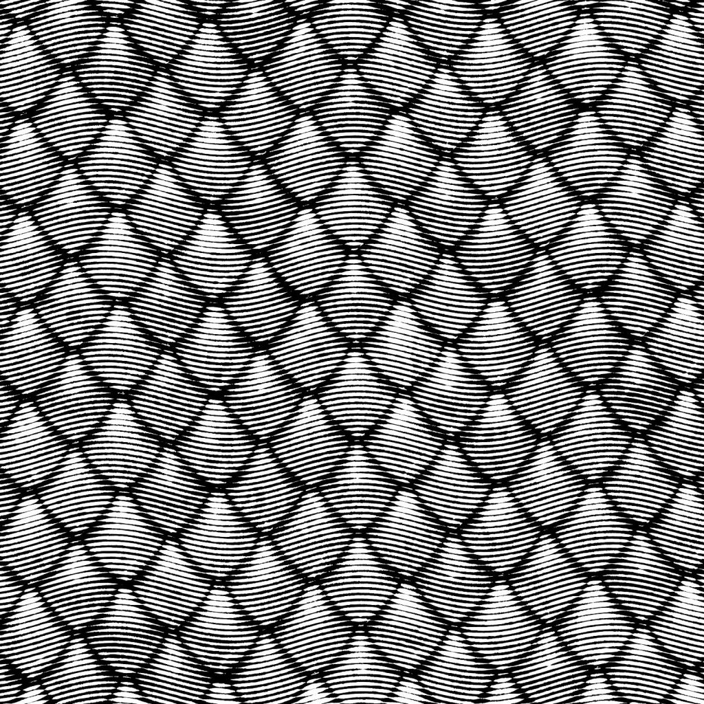 Engraved Dragon Scales Pattern Crew