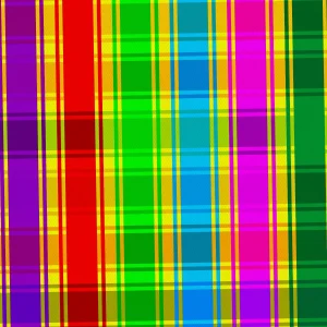 Rainbow Plaid 22